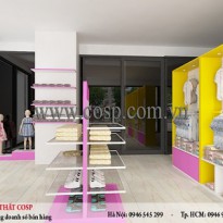 Thiết kế shop thời trang trẻ em - Chị Trang - Hà Đông diện tích 25m2